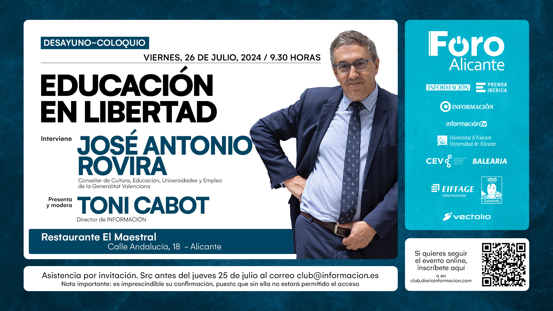 FORO ALICANTE con JOSE ANTONIO ROVIRA