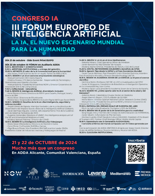 III FORUM EUROPEO DE INTELIGENCIA ARTIFICIAL