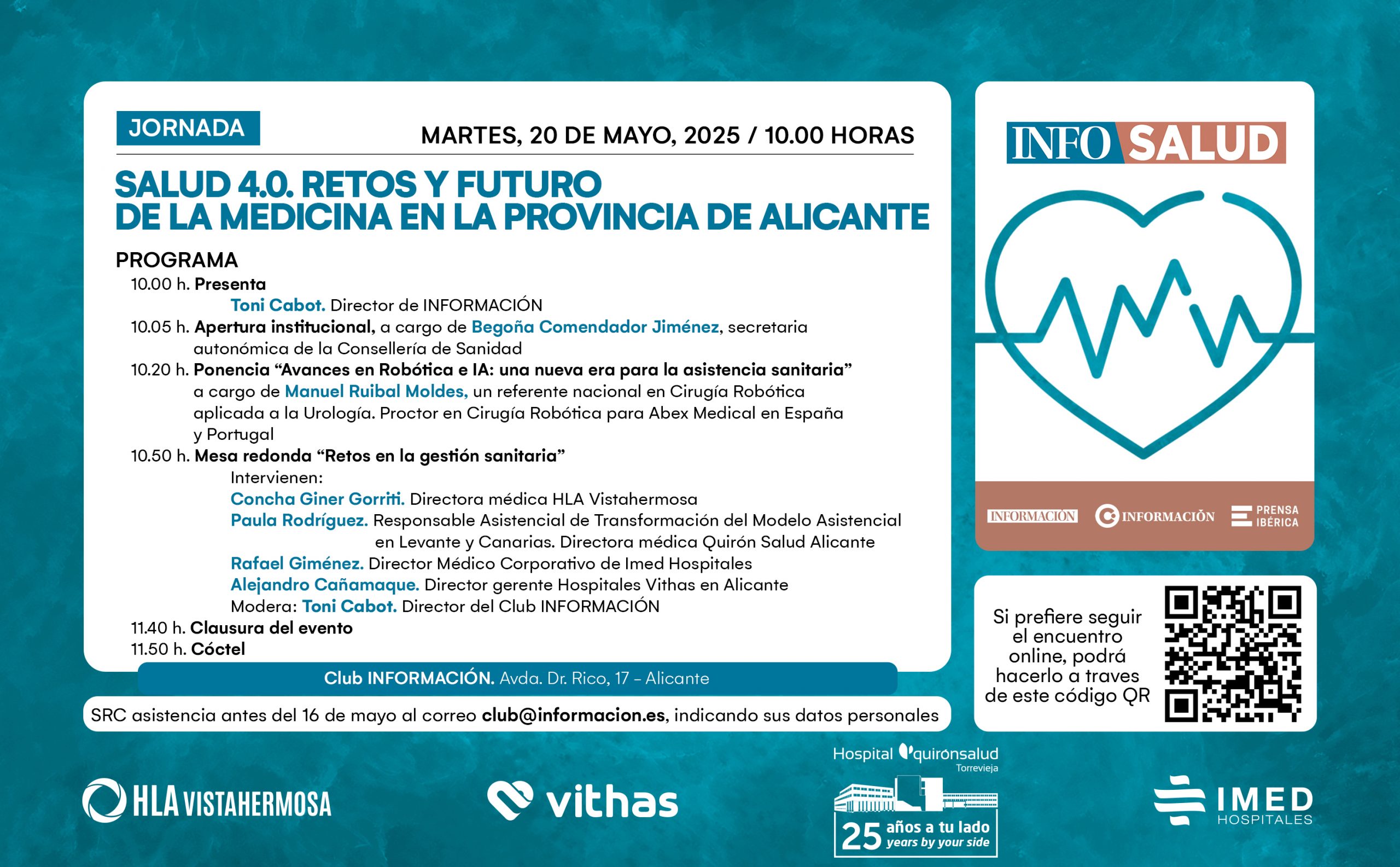 INFOSALUD – SALUD 4.0. RETOS Y FUTURO DE LA MEDICINA EN LA PROVINCIA DE ALICANTE