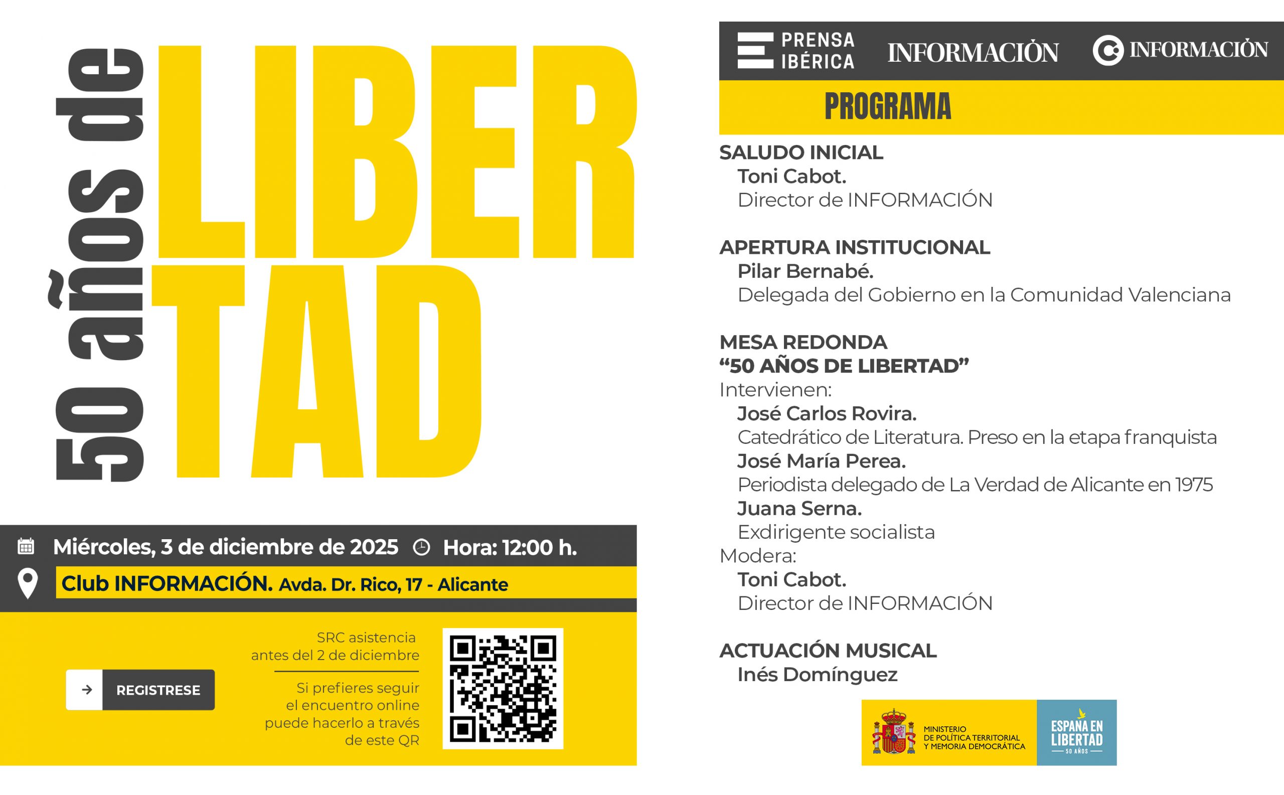 50 AÑOS DE LIBERTAD